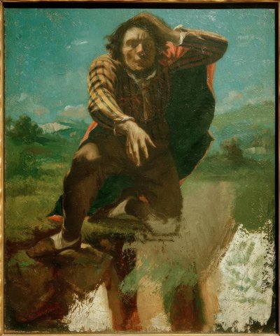 Portrait of the Artist Called The Fearful Fool by Gustave Courbet